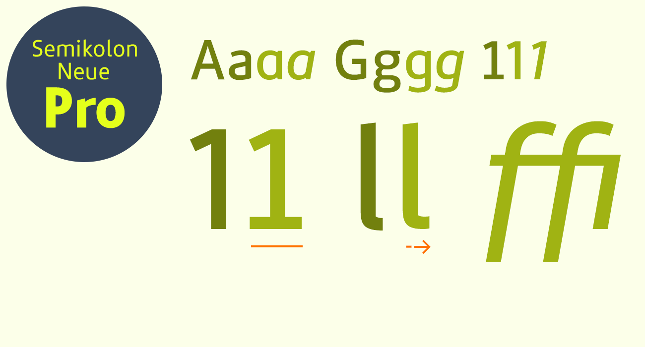 Semikolon Neue Pro